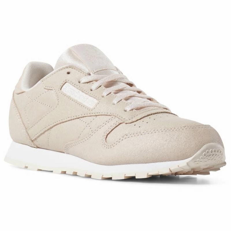 Reebok Classic Leather Tenisky Dievcenske - Ruzove/Biele TV7642HW